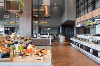a view of a restaurant with a bakery at Avani Sukhumvit Bangkok Hotel in Bangkok