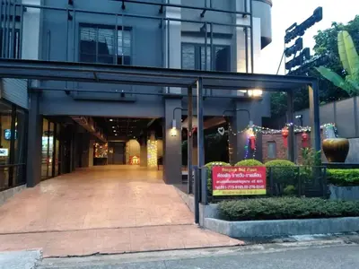 a building with a walkway in front of it at bangkok bed place in Bangkok