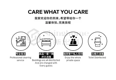 a set of signs to care what you care at Blossom Sathon Condo in Bangkok