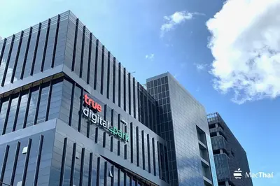 a building with a sign on the top of it at U4 Large 2 bed rooms full kitchen 200m to BTS in Bangkok