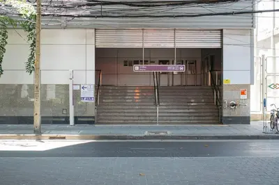 a entrance to a building with a sign in front of it at B3 Cosy Studio /5 guests/ Near MRT/full kitchen in Bangkok