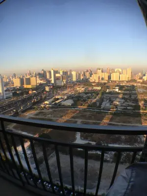 a view of a city from the top of a building at Supalai Rama9 Monthly in Bangkok
