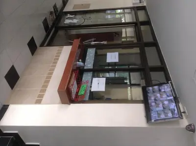 an overhead view of a store with a window at Baan Romdee in Nonthaburi