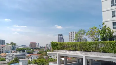 a view of the city from a building at J Residence Thonglor 8 in Bangkok