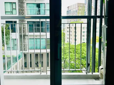 a view from a window of a building at Rhythm sukhumvit 36 two bedrooms in Bangkok