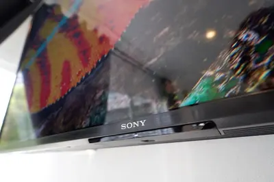 a close up of a sony television screen at Thonglor Suites Hotel in Bangkok