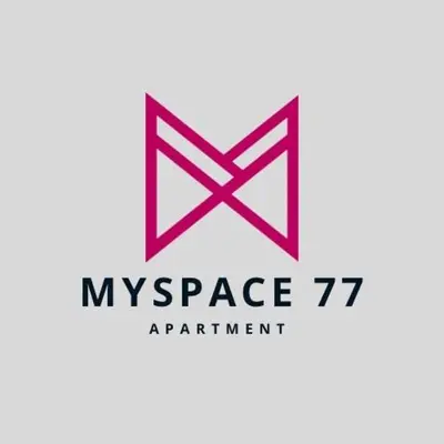 a logo for myspace apartments at My Space 77 in Ban Khlong Khwang Klang