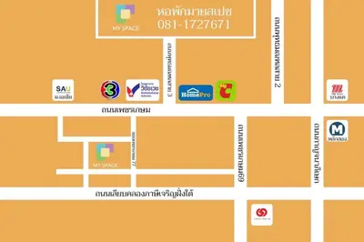 a map of the site of the württemberg winter zoo at My Space 77 in Ban Khlong Khwang Klang