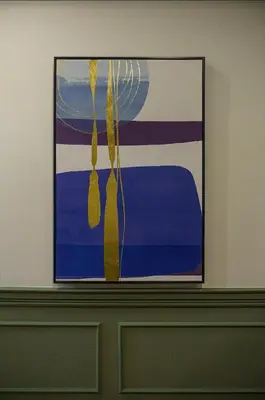 a picture of a painting on a wall at Ci home in Pom Prap